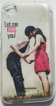 Силиконов гръб ТПУ  за HTC DESIRE 320 Let Me Kiss You